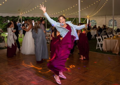Jumping On Dance Floor